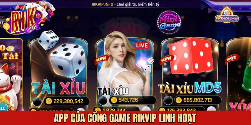 App di động của cổng game thuận tiện