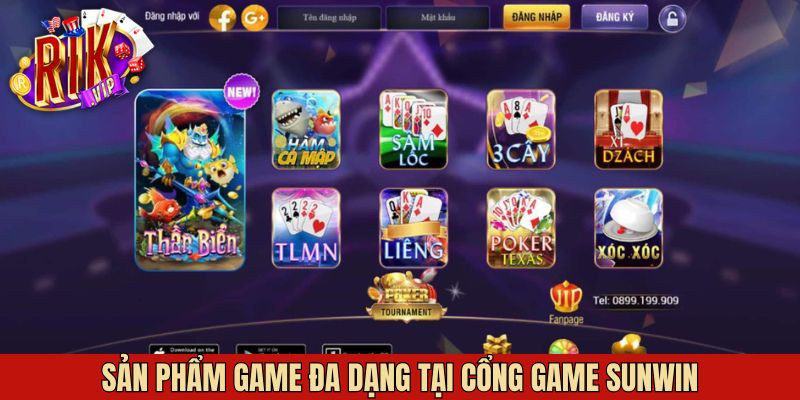 Cổng game đem đến nhiều sảnh cược đình đám